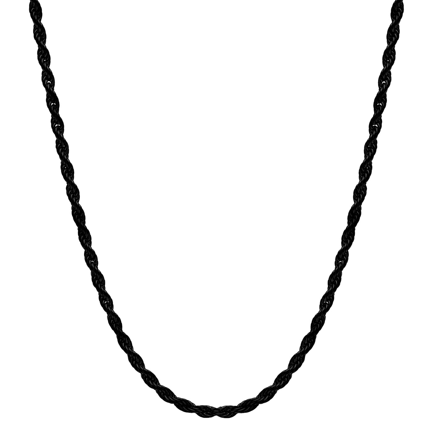 Marcozo Rope Chain | 18K Black Gold Plated 28in Chain