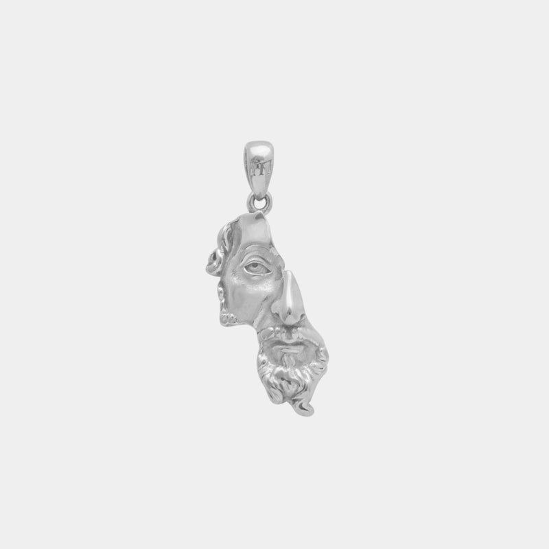 Fragmented Marcus Pendant - White Gold