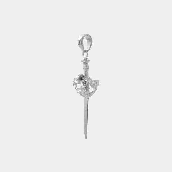 Emperor's Sword Pendant - White Gold - Marcozo