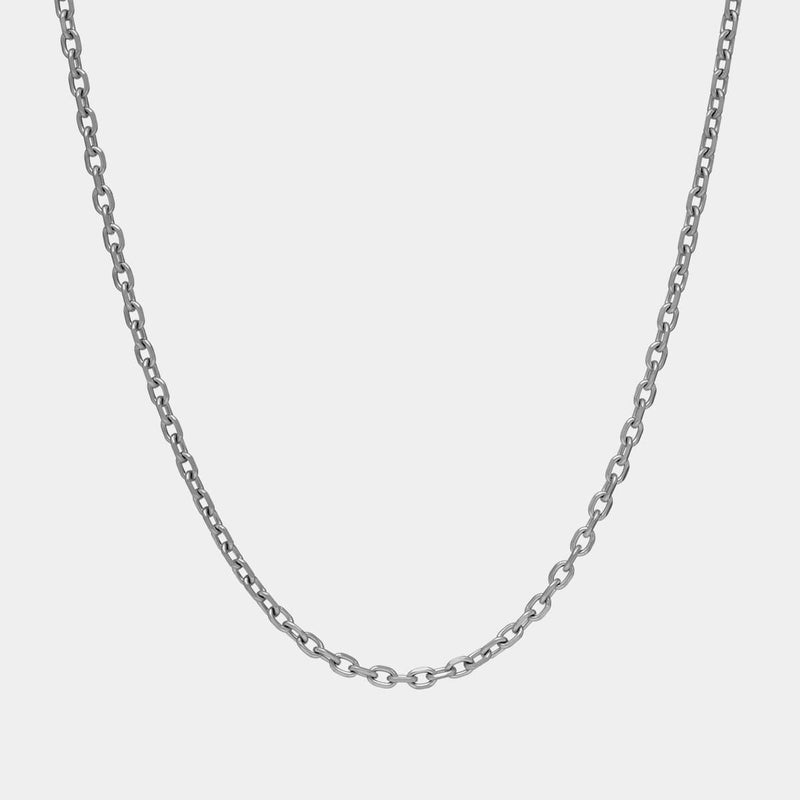 Cable Link Chain - White Gold - Marcozo