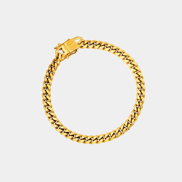 Miami Cuban Link Bracelet - Gold (6mm)