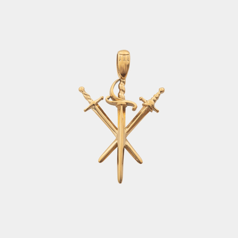 Triad Sword Pendant - Gold - Marcozo