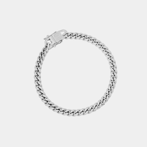 (6mm) Miami Cuban Link Bracelet - White Gold - Marcozo