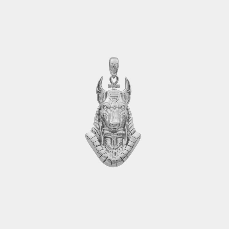 Anubis Pendant - White Gold