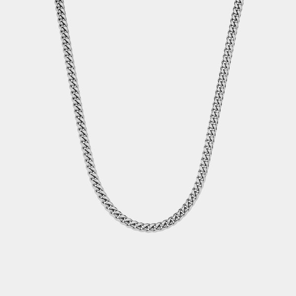 (6mm) Miami Cuban Link Chain - White Gold