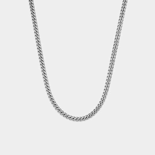 (6mm) Miami Cuban Link Chain - White Gold - Marcozo