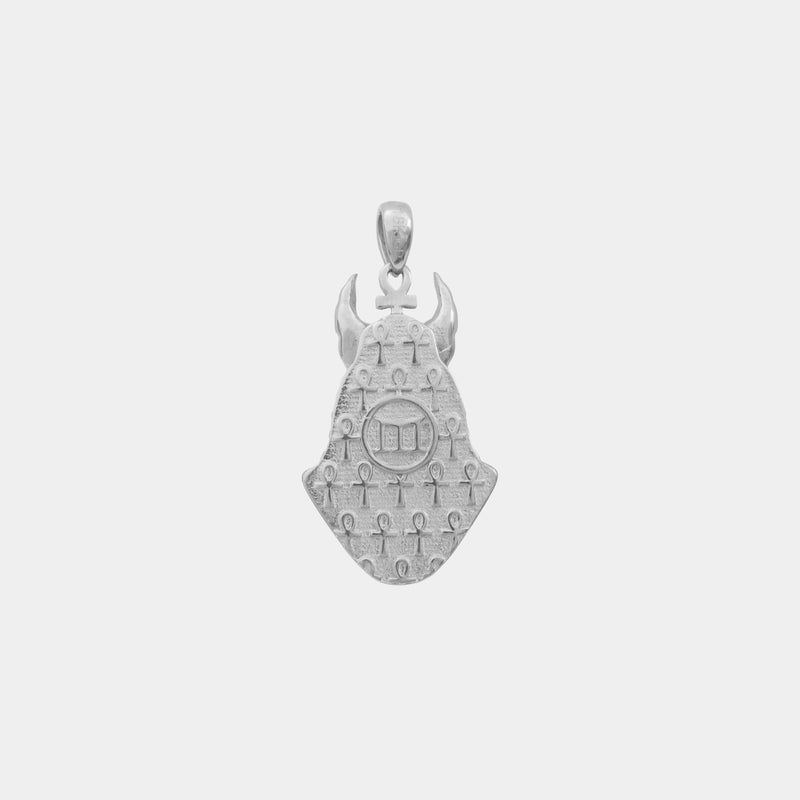 Anubis Pendant - White Gold