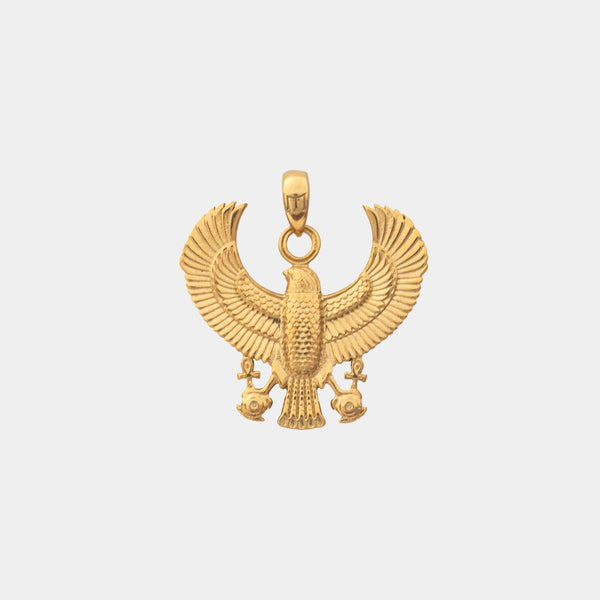 Horus Bird Pendant - Gold