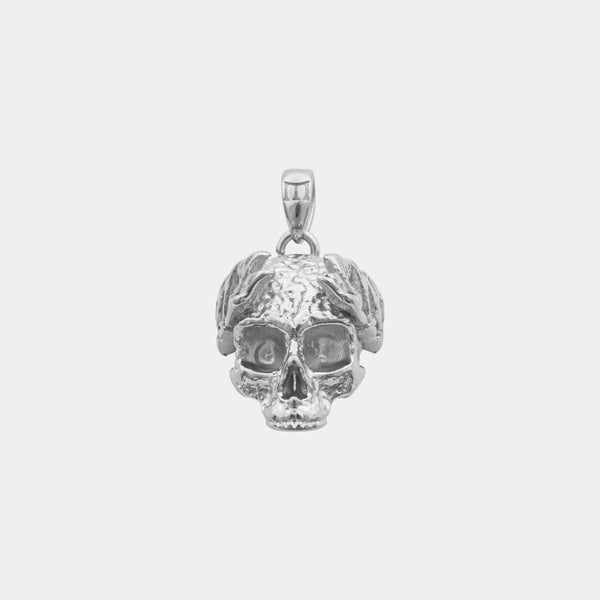 Dead Emperor Pendant - White Gold