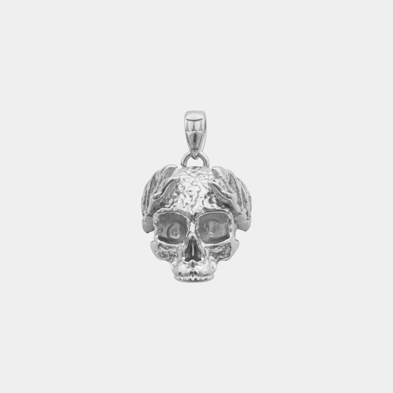 Dead Emperor Pendant - White Gold