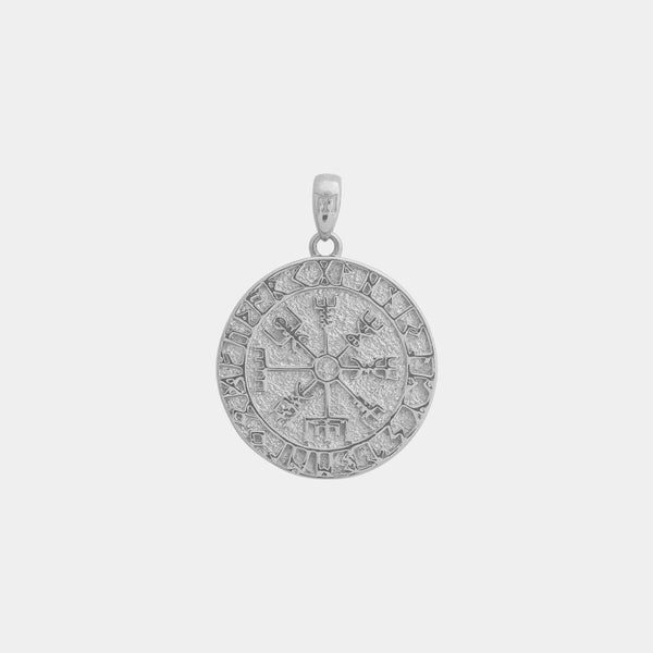 Vegvisir Pendant - White Gold - Marcozo