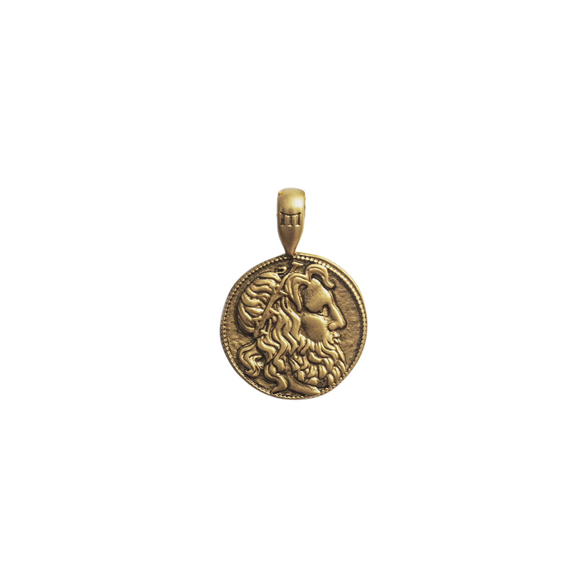 Poseidon Coin Pendant 18K Gold Plated Poseidon Coin Pendant