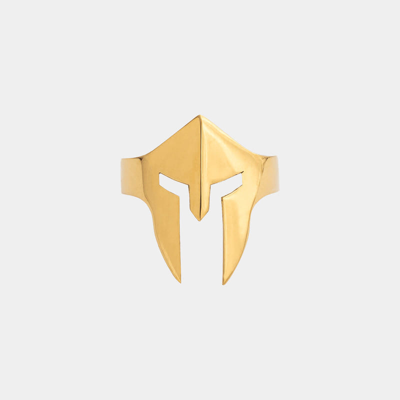 Spartan Helmet Ring - Gold - Marcozo