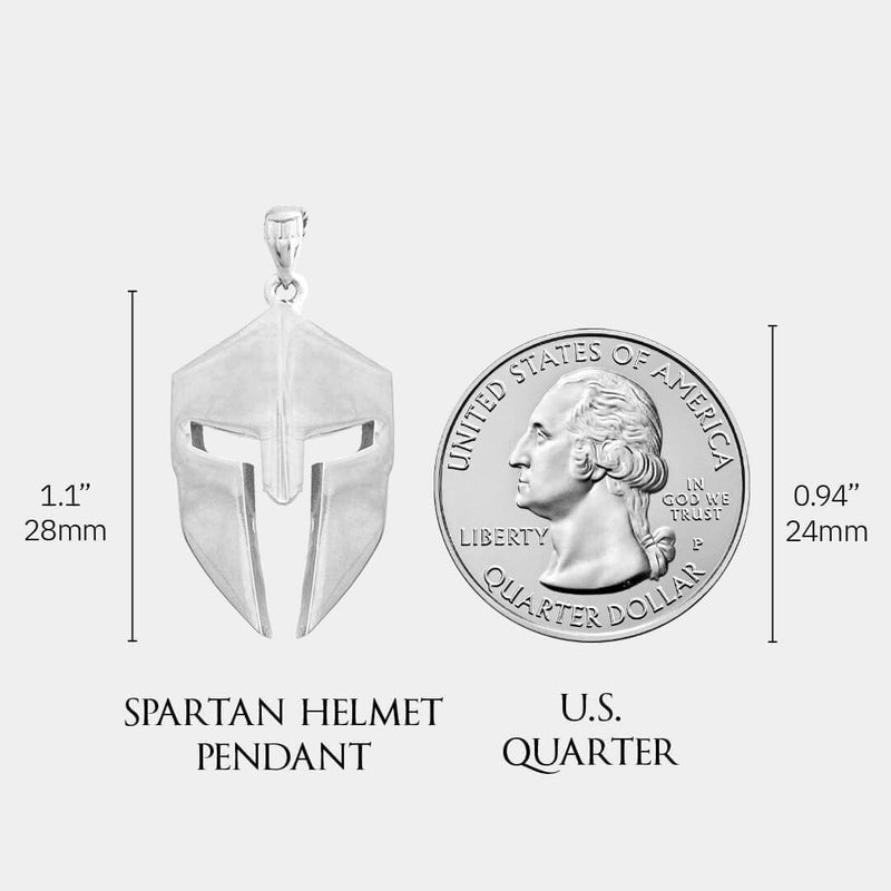 Spartan Helmet Pendant Sterling Silver - Marcozo