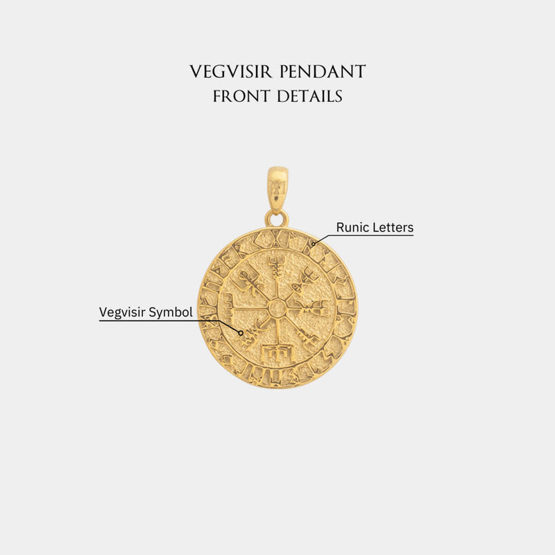 Vegvisir Pendant - Gold - Marcozo