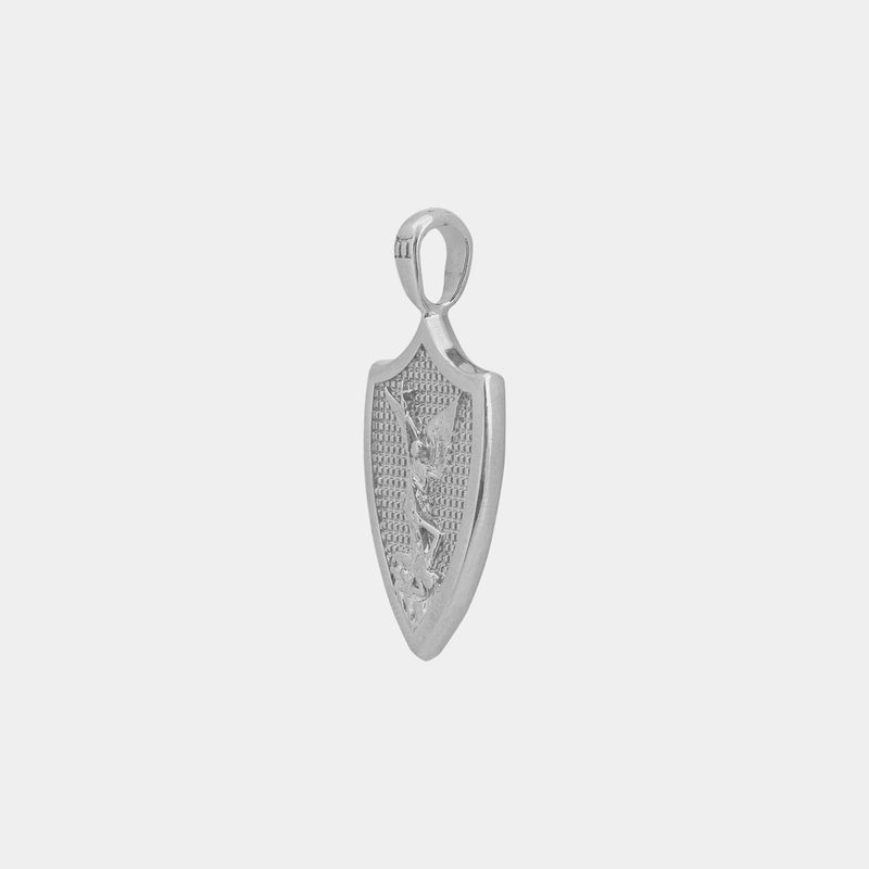 St. Michael Pendant - White Gold - Marcozo