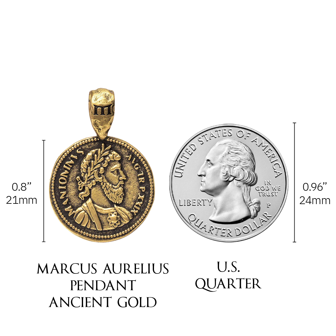 Roman Emperor Philosopher Marcus Aurelius Authentic Ancient Coin Silver  Necklace | eBay