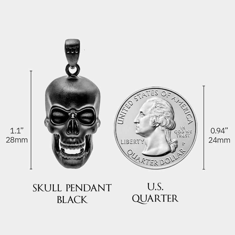 Skull Pendant - Black - Marcozo