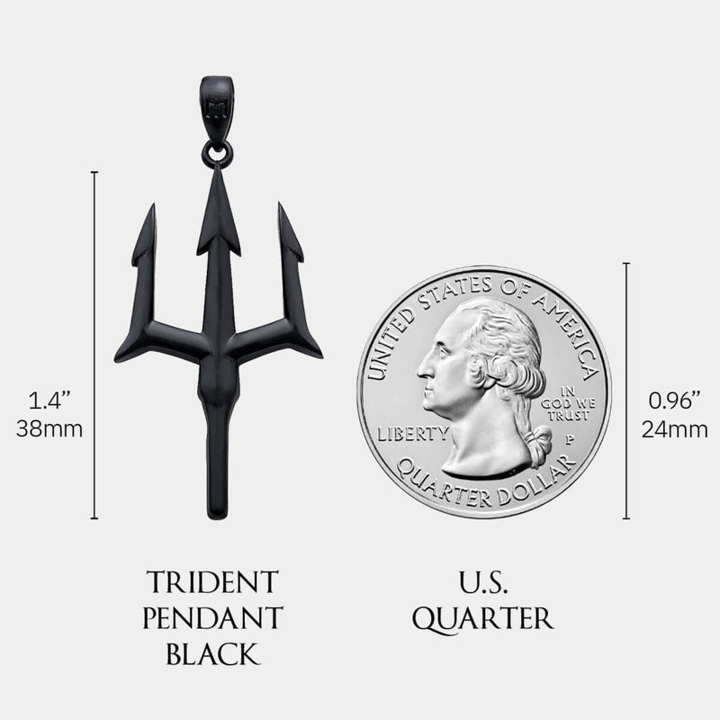 Trident Pendant - Black - Marcozo