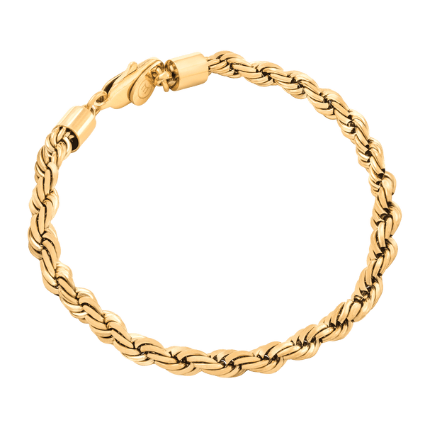 Marcozo Rope Bracelet | 18K Gold Plated 7in Bracelet